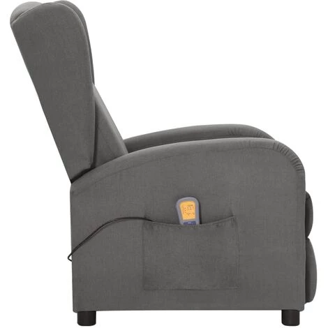 FIMEI Fauteuil De Massage Inclinable Gris Clair Tissu 5 FIMEI Fauteuil De Massage Inclinable Gris Clair Tissu – Image 3