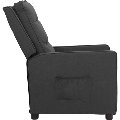 FIMEI Fauteuil Releveur Inclinable Gris Foncé Tissu 6 FIMEI Fauteuil Releveur Inclinable Gris Foncé Tissu – Image 4