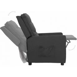 FIMEI Fauteuil Inclinable Gris Foncé Tissu 11 FIMEI Fauteuil Inclinable Gris Foncé Tissu -Pas Cher Fauteuil Magasin 61381929 5