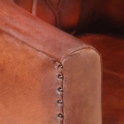 FIMEI Fauteuil Marron Cuir Véritable 11 FIMEI Fauteuil Marron Cuir Véritable -Pas Cher Fauteuil Magasin 61382413 5