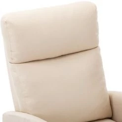 FIMEI Fauteuil De Massage Inclinable Crème Tissu -Pas Cher Fauteuil Magasin 61382488 5