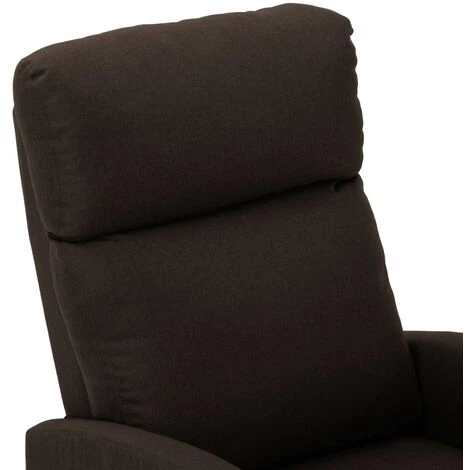 FIMEI Fauteuil De Massage Inclinable Marron Foncé Tissu 7 FIMEI Fauteuil De Massage Inclinable Marron Foncé Tissu – Image 5