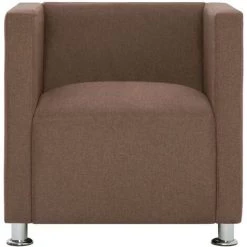 FIMEI Fauteuil Cube Marron Tissu 9 FIMEI Fauteuil Cube Marron Tissu -Pas Cher Fauteuil Magasin 61382838 3