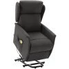 FIMEI Fauteuil De Massage Inclinable Gris Foncé Tissu -Pas Cher Fauteuil Magasin 61382865 1