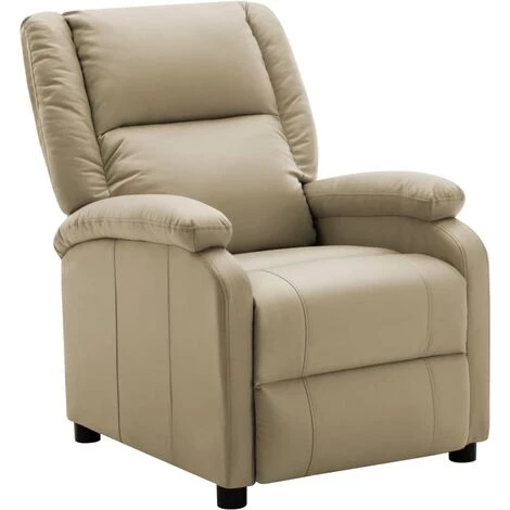 FIMEI Fauteuil Inclinable Cappuccino Similicuir 3 FIMEI Fauteuil Inclinable Cappuccino Similicuir