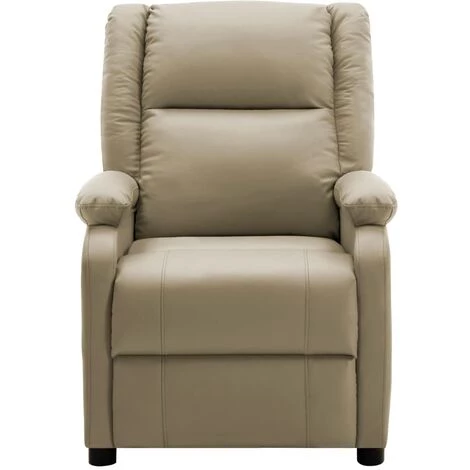 FIMEI Fauteuil Inclinable Cappuccino Similicuir 4 FIMEI Fauteuil Inclinable Cappuccino Similicuir – Image 2