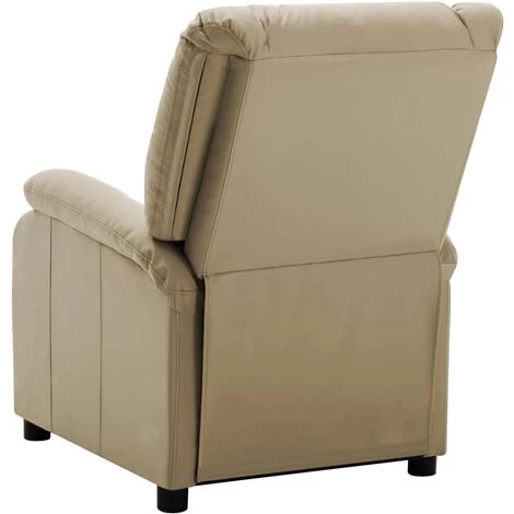 FIMEI Fauteuil Inclinable Cappuccino Similicuir 6 FIMEI Fauteuil Inclinable Cappuccino Similicuir – Image 4