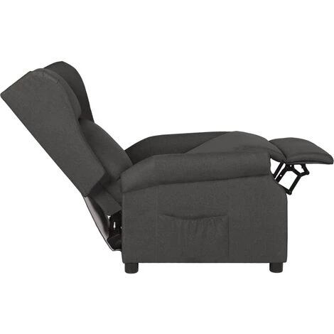 FIMEI Fauteuil Inclinable Gris Foncé Tissu 7 FIMEI Fauteuil Inclinable Gris Foncé Tissu – Image 5
