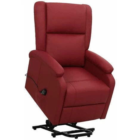 FIMEI Fauteuil Inclinable Rouge Bordeaux Similicuir 3 FIMEI Fauteuil Inclinable Rouge Bordeaux Similicuir