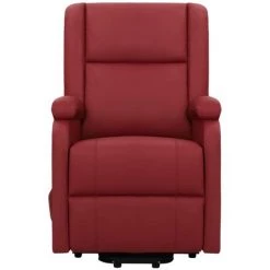 FIMEI Fauteuil Inclinable Rouge Bordeaux Similicuir 9 FIMEI Fauteuil Inclinable Rouge Bordeaux Similicuir -Pas Cher Fauteuil Magasin 61383180 3