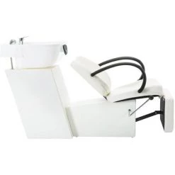 FIMEI Chaise De Salon Avec Lavabo Blanc Similicuir 9 FIMEI Chaise De Salon Avec Lavabo Blanc Similicuir -Pas Cher Fauteuil Magasin 61383294 3
