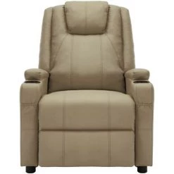 FIMEI Fauteuil Inclinable électrique Cappuccino Similicuir -Pas Cher Fauteuil Magasin 61383344 3