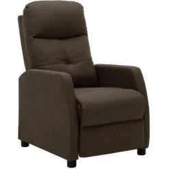 FIMEI Fauteuil Inclinable Marron Tissu -Pas Cher Fauteuil Magasin 61383451 2
