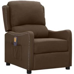 FIMEI Fauteuil Releveur Inclinable De Massage Marron Tissu 8 FIMEI Fauteuil Releveur Inclinable De Massage Marron Tissu -Pas Cher Fauteuil Magasin 61383672 2