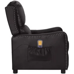 FIMEI Fauteuil Releveur Inclinable Massage Noir Similicuir Brillant 10 FIMEI Fauteuil Releveur Inclinable Massage Noir Similicuir Brillant -Pas Cher Fauteuil Magasin 61384032 4