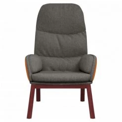 FIMEI Chaise De Relaxation Gris Foncé Tissu -Pas Cher Fauteuil Magasin 61384087 3
