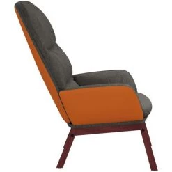 FIMEI Chaise De Relaxation Gris Foncé Tissu -Pas Cher Fauteuil Magasin 61384087 4