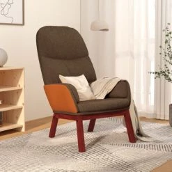 FIMEI Chaise De Relaxation Marron Tissu