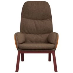 FIMEI Chaise De Relaxation Marron Tissu -Pas Cher Fauteuil Magasin 61384091 3
