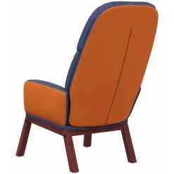 FIMEI Chaise De Relaxation Bleu Tissu -Pas Cher Fauteuil Magasin 61384096 5