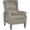 FIMEI Fauteuil Inclinable Gris Clair Velours 1 FIMEI Fauteuil Inclinable Gris Clair Velours -Pas Cher Fauteuil Magasin 61384139 1