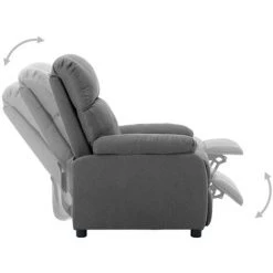 FIMEI Fauteuil Inclinable Gris Clair Tissu 9 FIMEI Fauteuil Inclinable Gris Clair Tissu -Pas Cher Fauteuil Magasin 61384380 3