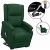 FIMEI Fauteuil Releveur Inclinable De Massage Vert Foncé Tissu -Pas Cher Fauteuil Magasin 61384413 1