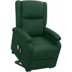 FIMEI Fauteuil Releveur Inclinable De Massage Vert Foncé Tissu -Pas Cher Fauteuil Magasin 61384413 4