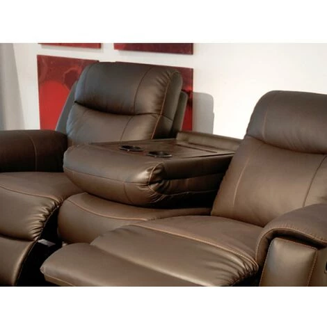 VENTE-UNIQUE.COM Fauteuil Relax EVASION En Cuir - Noir - Noir 6 VENTE-UNIQUE.COM Fauteuil Relax EVASION En Cuir - Noir - Noir – Image 4