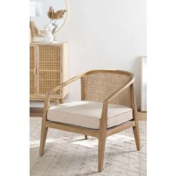 Fauteuil En Bois Kairos SKLUM Bois De Bouleau - Osier - Beige Crème 8 Fauteuil En Bois Kairos SKLUM Bois De Bouleau - Osier - Beige Crème -Pas Cher Fauteuil Magasin 61448088 2