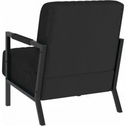 TRUE DEAL Fauteuil Noir Velours -Pas Cher Fauteuil Magasin 61705952 4