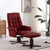 YOUTHUP Fauteuil Inclinable Avec Repose-pied Rouge Bordeaux Similicuir - Rouge 2 YOUTHUP Fauteuil Inclinable Avec Repose-pied Rouge Bordeaux Similicuir - Rouge -Pas Cher Fauteuil Magasin 61755393 1