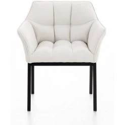 NOVA Charme Du Salon En Chaise En Tissu Le Design élégant Salon Rembourré Diverses Couleurs Couleur : Blanc -Pas Cher Fauteuil Magasin 61899801 2