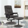 NOVA Armchair Réchauffé Avec Repose-pieds Et Accoudoirs En Chaise De Relaxation De Tissu Diverses Couleurs Fauteuil Inclinable Avec Repose-pied Gris Foncé Tissu -Pas Cher Fauteuil Magasin 61904482 1