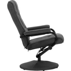 NOVA Armchair Réchauffé Avec Repose-pieds Et Accoudoirs En Chaise De Relaxation De Tissu Diverses Couleurs Fauteuil Inclinable Avec Repose-pied Gris Foncé Tissu -Pas Cher Fauteuil Magasin 61904482 5