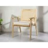 VENTE-UNIQUE.COM Fauteuil NUORO En Teck Et Cannage - Naturel - Naturel Clair -Pas Cher Fauteuil Magasin 63181185 1