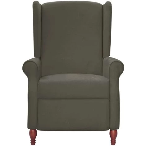 YOUTHUP Fauteuil Inclinable Gris Foncé Tissu Microfibre - Gris 4 YOUTHUP Fauteuil Inclinable Gris Foncé Tissu Microfibre - Gris – Image 2