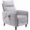 DNU Fauteuil De Relaxation Inclinable Avec Fonction De Massage Et Chaleur Légère, Gris Clair 1 DNU Fauteuil De Relaxation Inclinable Avec Fonction De Massage Et Chaleur Légère, Gris Clair -Pas Cher Fauteuil Magasin 63645263 1