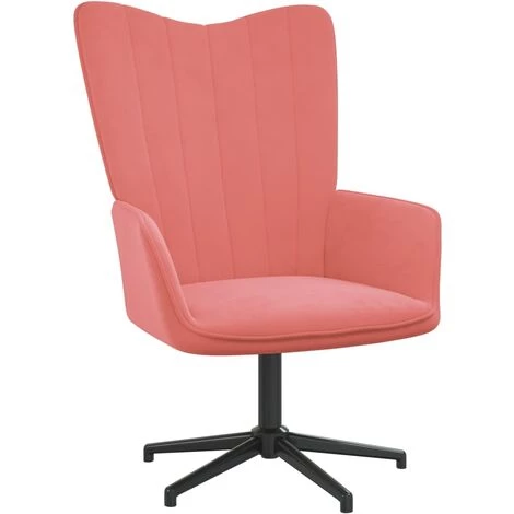 SUPERMARKET Chaise De Relaxation Rose Velours SUHB-327703 3 SUPERMARKET Chaise De Relaxation Rose Velours SUHB-327703