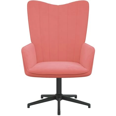 SUPERMARKET Chaise De Relaxation Rose Velours SUHB-327703 4 SUPERMARKET Chaise De Relaxation Rose Velours SUHB-327703 – Image 2