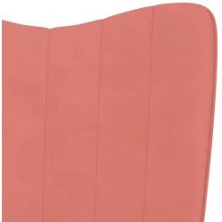 SUPERMARKET Chaise De Relaxation Rose Velours SUHB-327703 11 SUPERMARKET Chaise De Relaxation Rose Velours SUHB-327703 -Pas Cher Fauteuil Magasin 63650460 5