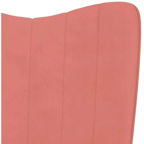SUPERMARKET Chaise De Relaxation Rose Velours SUHB-327703 7 SUPERMARKET Chaise De Relaxation Rose Velours SUHB-327703 – Image 5
