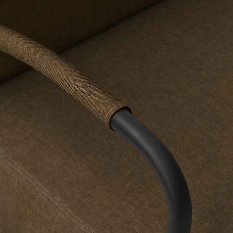 SUPERMARKET Fauteuil Marron Foncé Tissu 7 SUPERMARKET Fauteuil Marron Foncé Tissu – Image 5