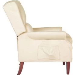 SUPERMARKET Fauteuil Inclinable Crème Velours SUHB-329288 9 SUPERMARKET Fauteuil Inclinable Crème Velours SUHB-329288 -Pas Cher Fauteuil Magasin 63651560 3