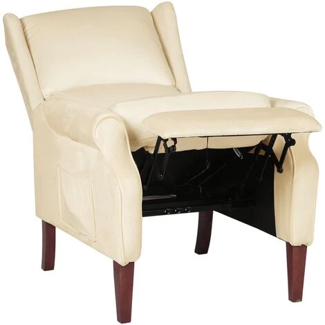 SUPERMARKET Fauteuil Inclinable Crème Velours SUHB-329288 6 SUPERMARKET Fauteuil Inclinable Crème Velours SUHB-329288 – Image 4