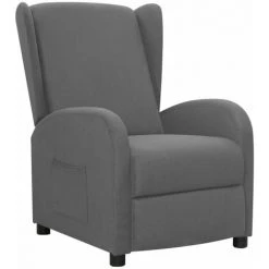 SUPERMARKET Fauteuil Inclinable Gris Clair Tissu SUHB-342301