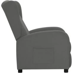 SUPERMARKET Fauteuil Inclinable Gris Clair Tissu SUHB-342301 -Pas Cher Fauteuil Magasin 63651630 3