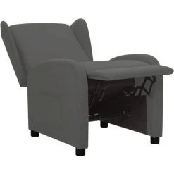 SUPERMARKET Fauteuil Inclinable Gris Clair Tissu SUHB-342301 -Pas Cher Fauteuil Magasin 63651630 5