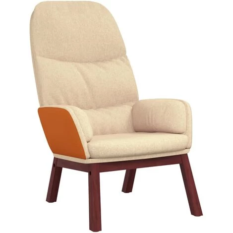 SUPERMARKET Chaise De Relaxation Crème Tissu SUHB-341062 4 SUPERMARKET Chaise De Relaxation Crème Tissu SUHB-341062 – Image 2