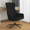 SUPERMARKET Chaise De Relaxation Noir Similicuir Daim -Pas Cher Fauteuil Magasin 63651788 1